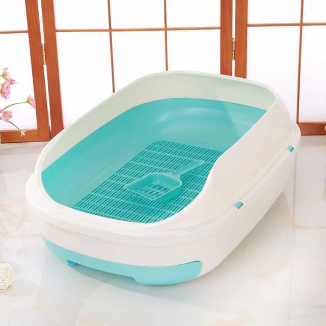 デオトイレ ハーフカバー 本体セット 猫用 猫 トイレ 大型 デオトイレ カバー 本体セット ねこ ネコ システムトイレ 本体 飛び散らない ハーフカバー トイレ ボックス ゆったり おしゃれ シンプ