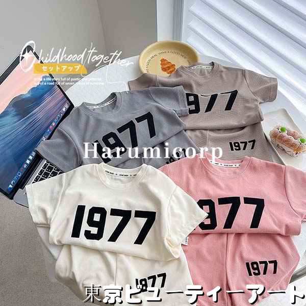 キッズ ジャージ 半袖 上下 セット 子供服 女の子 男の子 tシャツ ハーフパンツ セットアップ ジュニア おしゃれ 可愛い ベビー服 ジャージパンツ スウェット ルームウェア スポーツ 運動会 春