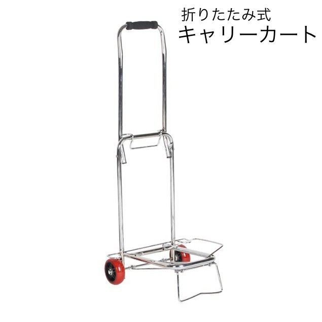 キャリーカート 台車 折りたたみ式 耐荷重25kg ショッピングカート コンパクト 運搬 荷物運び 便利グッズ アウトドア 買い