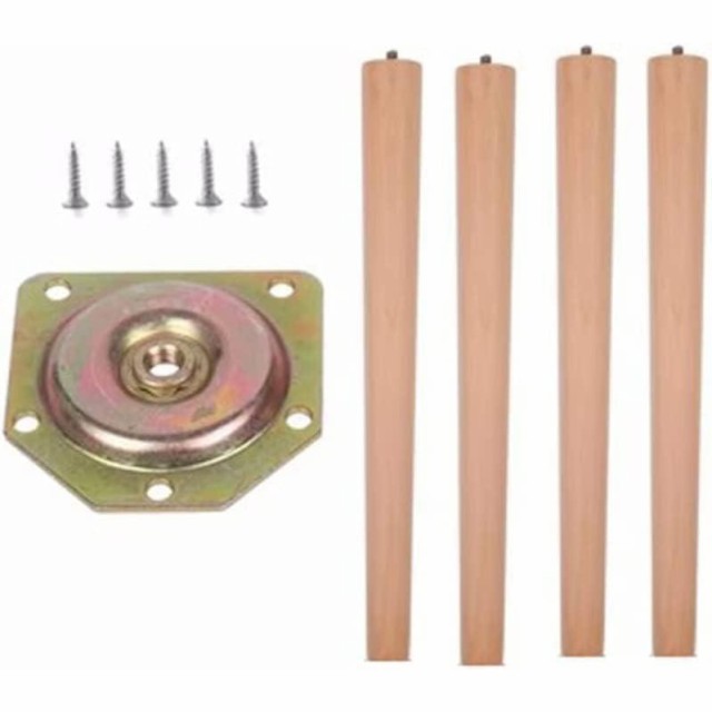 無垢材の家具脚木製の脚 木製家具の脚テーブル脚 丸棒 固定脚 4本セット 10cm?70cmテーブル ソファー 椅子 ベッド キャビネットの足上げ