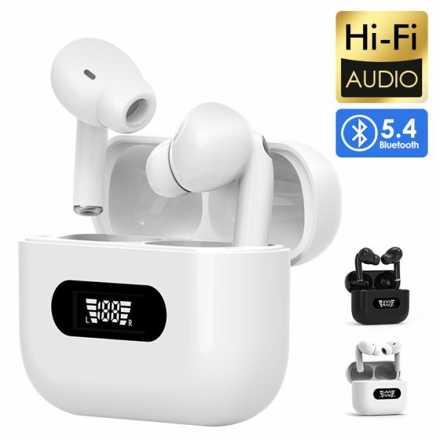 ワイヤレスイヤホン Bluetooth5.4 HIFI高音質 ENCノイズキャンセリング 防水 イヤホン ブルートゥース 両耳片耳 通話 低遅延 マイク