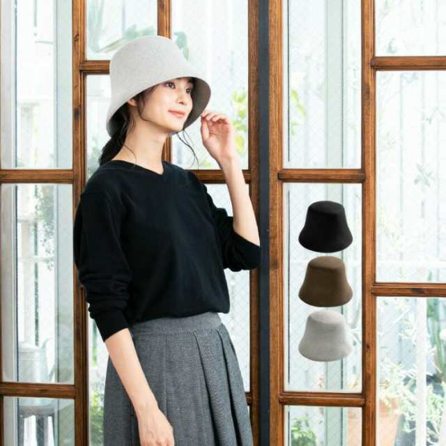 個性的 上品なバケットハット バケット 帽子 レディース 大きいサイズ つば広 ハット フェルト 毛 バケットハット 日よけ ギフト 運動会 旅行 秋 冬 秋冬 春秋冬 UVカット帽子 小顔効果＆防寒