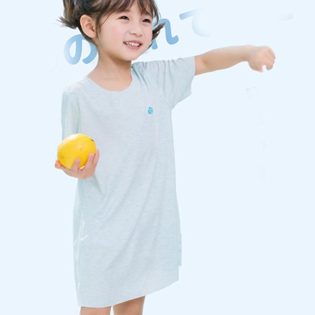 ネグリジェ 女の子 綿100％ レース ワンピース ルームウェア パジャマ ナイトウェア 半袖 子供 ガールズ 無地 可愛い ゆったり 快適 滑らかな肌触り 吸汗速乾 通気性 かわいい 吸湿速乾 涼し