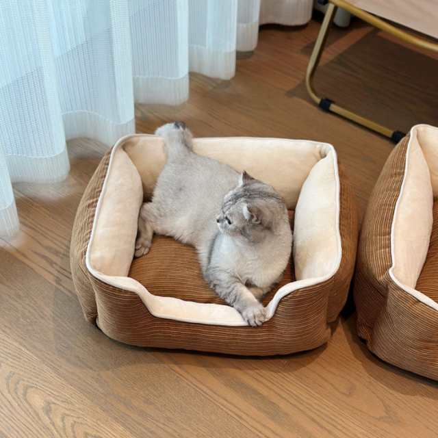 ペットベッド 洗える カバー ペット 犬 猫 ペット用寝袋 寝床 ベッド ふわふわ 冬 ペットハウス 四角型 保温 防寒 中型犬 シニア犬用 ペット用ベッド ペットソファ 通年 犬用クッション 犬用ベ
