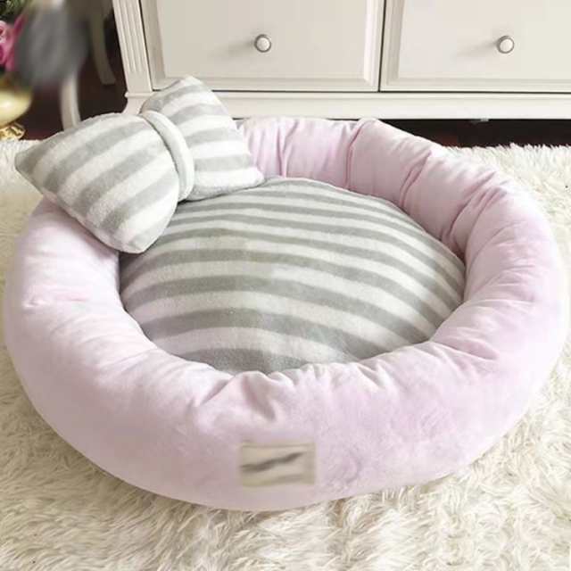 秋冬 犬ベッド 犬用品 ペット用ベッド ペット 犬 猫 ベッド 猫ベッド 寝具 枕付き 北欧 ブルー Sサイズ 冬寝袋 猫 寒さ 対策 子犬 猫用 寝床 ペットソファ 滑り止め 多機能 暖かい マット