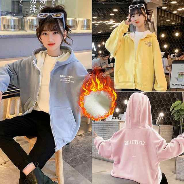 春 秋 冬 秋 服 子供 パーカー フード付き パーカー キッズ ジュニア 女の子 パーカー 長袖 子供服 無地 ショートコート スウェット 大人 プチプラ おしゃれ トップス カジュアル 通園 通学