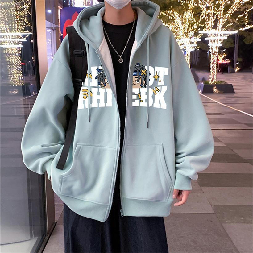 パーカー メンズ パーカー ジャケット 長袖 フード カジュアル服 綿 オーバーサイズ 学生 スポーティ 外套 柄物 上着 通学 通勤 秋冬 男女アウター
