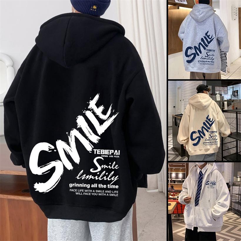 パーカ メンズ パーカー ジャケット 長袖 フード カジュアル服 綿 オーバーサイズ 学生 スポーティ 外套 柄物 上着 通学 ジップアップ 秋冬 男女アウター