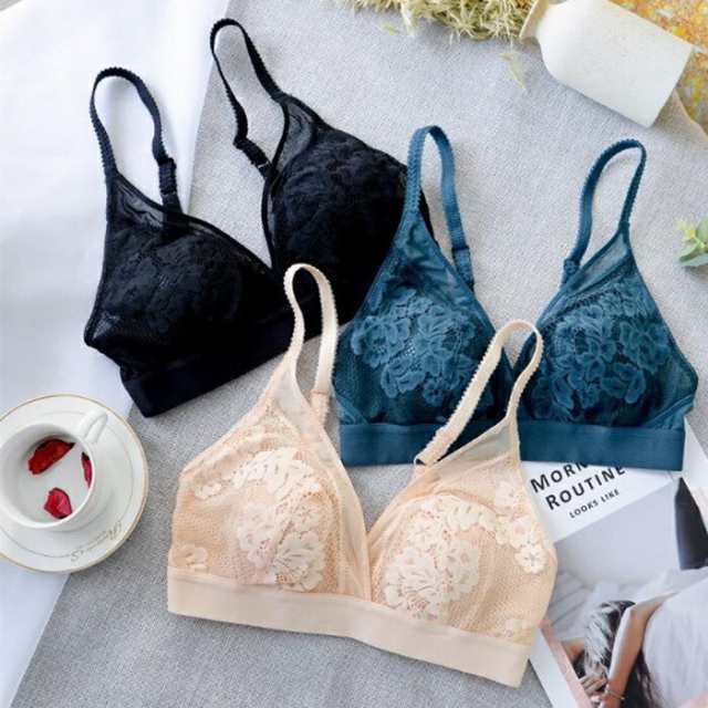 ブラジャー単品 大きいサイズ ランジェリー ノーワイヤー 下着 ブラ セクシー ブラジャー 3/4カップ かわいい 下着 バストアップ ワイヤー無し 快適 レディース ブラジャー ブラ 下着 ランジェ