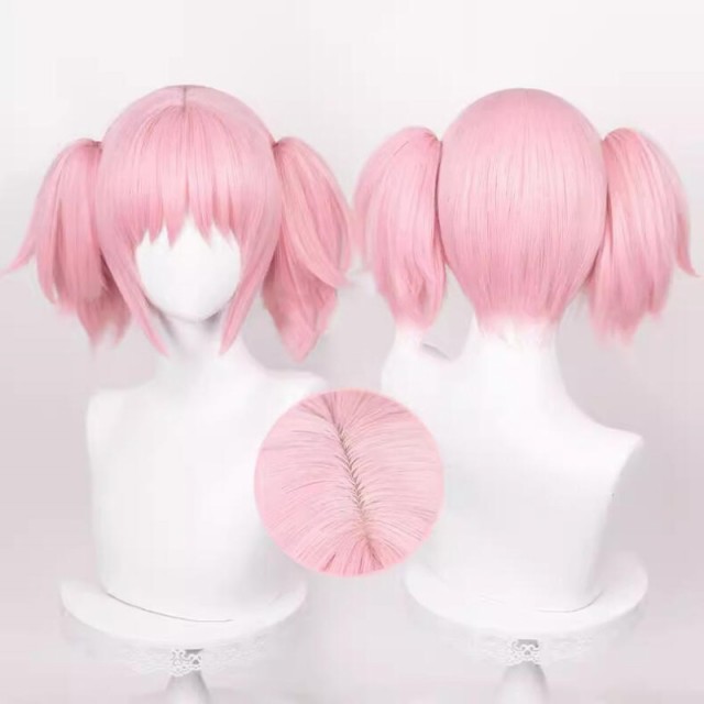 【送料無料】コスプレ 鹿目まどか かなめまどか 魔法少女まどか&star;マギカ 魔女 コスプレウィグ ウィッグ かつら ウィッグネット付き ピンクのツインテール