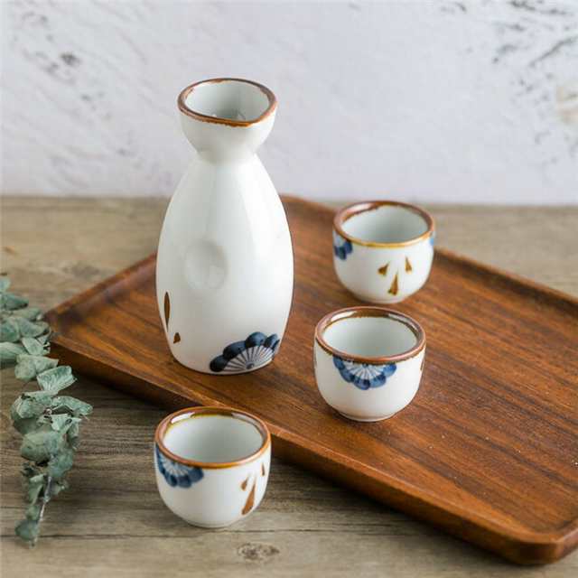 ホワイト お酒 酒器セット 日本酒 冷酒 5点セット おしゃれ 陶器 盃 四合徳利 ぐい呑み プレゼント ギフト 上品 友人同士 夫婦 楽しむ夏の晩酌 贈り物 和食器 日本酒 軽い おしゃれ