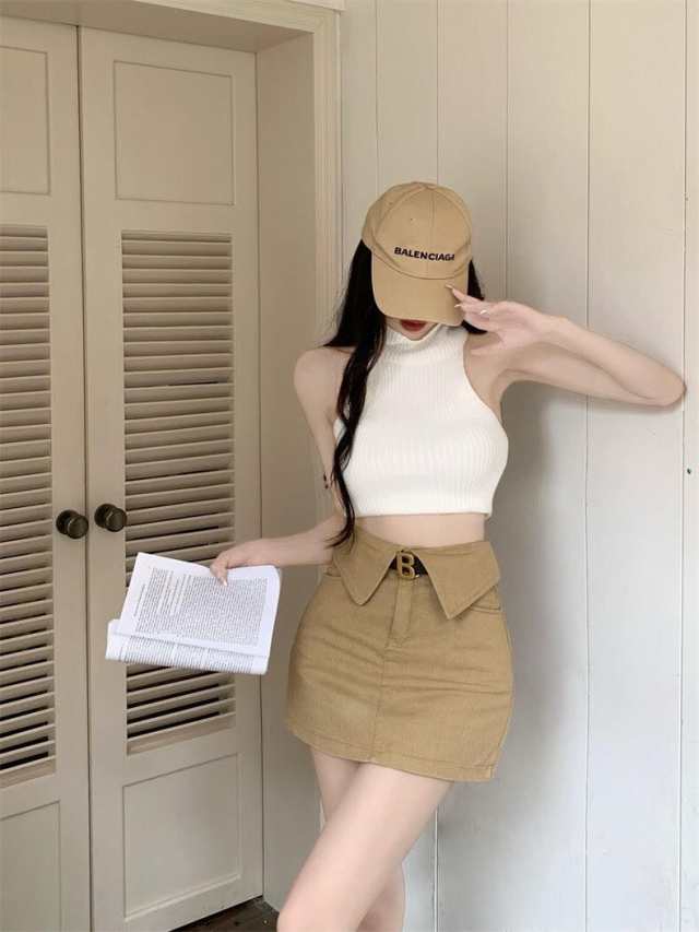 レディース スカート ショートスカート ミニ ショート 膝上 スリム ウエストマーク かわいい 大人可愛い きれいめ シンプル カジュアル 上品 おしゃれ 無地 オールシーズン デート お出かけ 女子