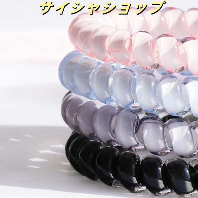 送料無料 スプリングゴム 個セット スプリングヘアゴム スパイラル リングゴム レディース キッズ 子供 スプリング ヘアゴム シュシュ ヘアゴム ヘアアクセサリー 髪飾り まとめ髪 髪留め からまな