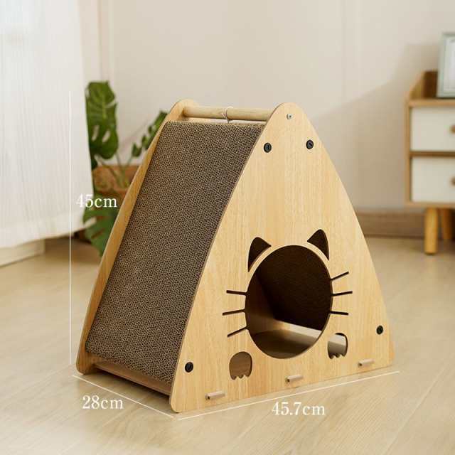猫のつめとぎ 三角タワートンネル 猫 つめとぎ 爪とぎ 爪磨き 爪みがき 猫用品 段ボール タワー トンネル 遊び おしゃれ オシャレ ユニーク かわいい